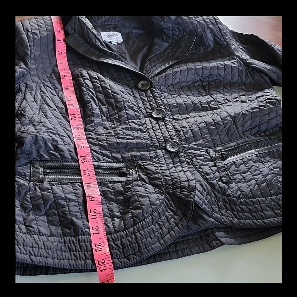 Armani Collezioni Tailored Fit Nylon Puffer Gorpcore Jacket Size 10 - Picture 7 of 12